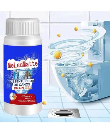 Meledmatte Toilet Drain Cleaner Professional Meledmatte Powerful Pipe Dredging Agent Meledmatte Pipeline Dredging Agent for Kitchen Toilet Pipeline Quick Cleaning Tool (2Pcs) - Buy Online on SooperMarket.com