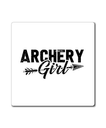 Humorous Archeress Bowman Toxolophite Markswoman Enthusiast Novelty Bow Arrows Toxophily Musketry Bows Lover Magnets 3" 3"