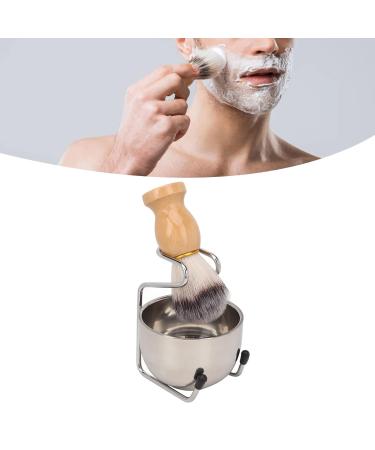 Men's Shaving Brush Set | Beard Brush Metal Holder & Soap Dish | Premium Grooming Essentials - Buy Online on SooperMarket.com