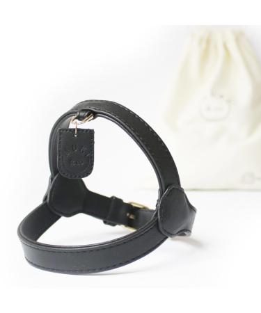 Muki & Co dog dishes - double -layered adjustable comfortable safe - for extra small small and medium -sized dogs - black size S (38-45 cm) S black