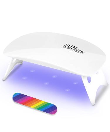 URAQT Mini Gel Nail Lamp - Portable 6W UV LED Nail Dryer with USB, Professional Nail Art Tool for Gel Polish - Perfect Gift for Thanksgiving & Christmas - Buy Online on SooperMarket.com