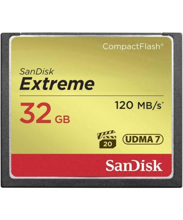 SanDisk Extreme 32GB Compact Flash Memory Card - UDMA 7, 120MB/s Speed - Buy Online on SooperMarket.com