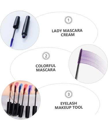 BELLIFFY 6pcs Colored Mascara Lady Mascara Fine Mascara Curling Mascara Silver Wigs for Women Makeup Tool Abs - Buy Online on SooperMarket.com