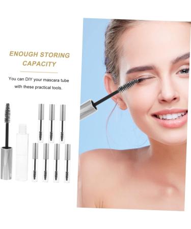 PLAFOPE 8pcs Mascara Empty Tube Empty Mascara Tube and Wand Diy Mascara Bottle Miss Growth Fluid Round - Buy Online on SooperMarket.com