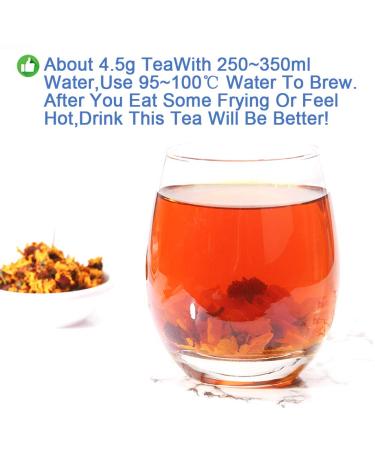Buy Kunlun Snow Daisy Tea - Snow Chrysanthemum Herbal Tea for Low Blood Pressure & Weight Loss | 40g/1.4oz - Natural Chinese Flora - International Shipping Available - Buy Online on SooperMarket.com