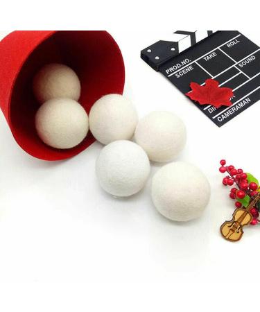 ZYWUOY 6Pcs Wool Dryer Balls Reusable Softener Sheep Organic Fabric Wool Dryer Balls Laundry Dryer Sheets Alternative - Buy Online on SooperMarket.com