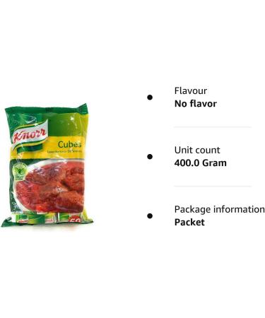 Knorr Nigerian Stock Cubes 400g - No Flavor - Pack of 1 - Buy Online on SooperMarket.com