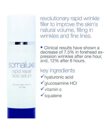Somaluxe Rapid Wrinkle Filler with Hyaluronic Acid Plumping Spheres for Youthful Skin | 1oz | International Shipping Available - Buy Online on SooperMarket.com