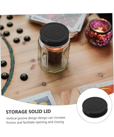 IMIKEYA 48 Pcs Mason Jar Lids Seal Tinplate Metal 7x7x1.5cmx3pcs Blackx3pcs - Buy Online on SooperMarket.com
