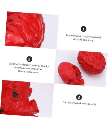 ABOOFAN 2 Pcs Simulated Organ Lunch Box Body Organs Props Fake Body Parts Cosplay Body Parts Halloween Realistic Heart Halloween Body Parts Halloween Decor Plastic Artificial Bloody - Buy Online on SooperMarket.com