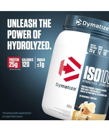 Dymatize ISO100 Hydrolyzed Protein Powder Gourmet Vanilla High Protein Powder 100% Whey Isolate Protein Powder 25g of Protein Gluten Free 20 Servings & ISO100 - Chocolate Peanut Butter 20 srv - Buy Online on SooperMarket.com