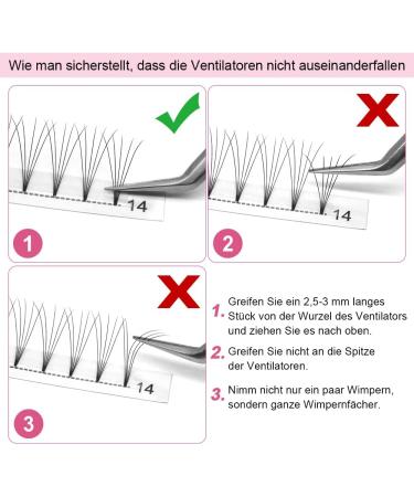 5D-C-0.07-13mm Short Stem Pre Made Fan Eyelash Extensions - Russian Volume Lashes 0.07 0.10 - Buy Online on SooperMarket.com
