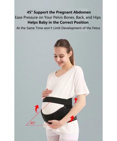 Qchomee Maternity Belt | Adjustable Pregnancy Support Band for Belly Lifting | Relieve Back, Hip & Pelvic Pain | Postpartum XXL - Buy Online on SooperMarket.com