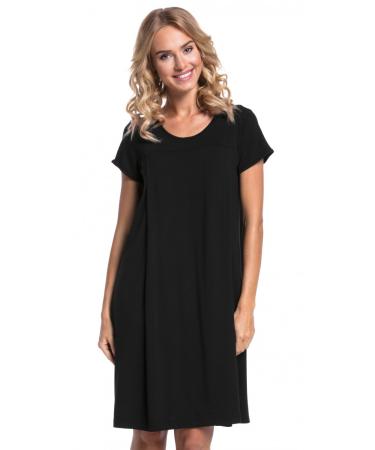 HAPPY MAMA. Women's Labor Delivery Hospital Gown Breastfeeding Maternity. 434p 14-16 Black
