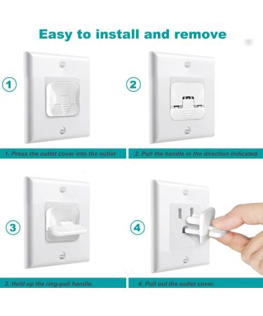 HiCanwn 50 Pack Outlet Covers Baby Proofing Plug Covers Child Proof Electrical Protector Safety Socket Covers Electric Outlet Pulg Covers for Baby Child White - Buy Online on SooperMarket.com
