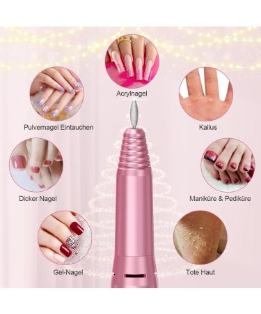 Weiyi Nail Miller Set | Professional Electric Nail File & Grinder | Low Vibration 20000 RPM 6 Drilling Sleeves | Optimal Nail Care & Design - Buy Online on SooperMarket.com