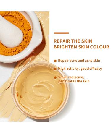 Liyalan Turmeric Clay Mask for Blackheads and Pores - Gleamin Vitamin C Facial Mask for Acne and Dark Spots - Buy Online on SooperMarket.com