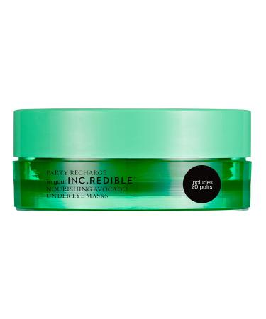 INC.redible Party Recharge Avocado Under Eye Masks - 20 Pairs