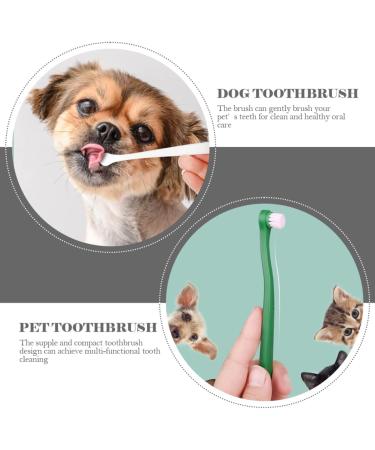 BELLIFFY 4pcs Pet Toothbrush Cat Care Toothbrush Manual Dog Toothbrush Toothpaste Plastic - Buy Online on SooperMarket.com