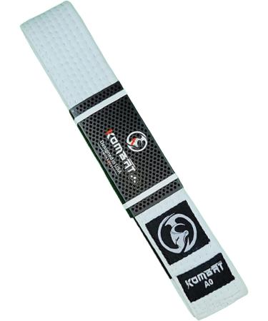 KOMBAT Jiu Jitsu BJJ Premium Belts | Pro Grade with Sleeve Bar & Ranking Stripes | Durable A5 White | IBJJF Competition Approved - Buy Online on SooperMarket.com