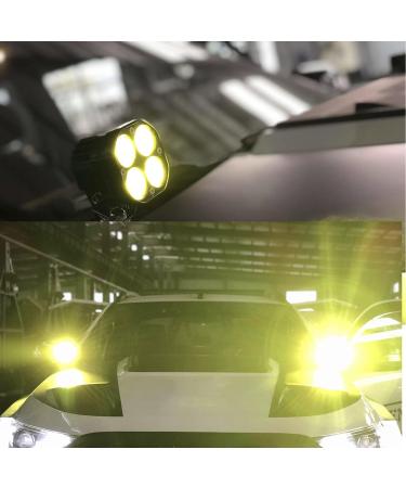 Yellow 3-Inch 40w LED Pods Fog Light Bar for Off-Road Truck Boat ATV UTV 4X4WD - Pair of 80w Amber Spot Lights - Buy Online on SooperMarket.com