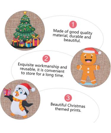 PLAFOPE Holiday Bags 12pcs Christmas Drawstring Bag Candy Bags Xmas Candy Bag Drawstring Storage Bags Miss Cartoon - Buy Online on SooperMarket.com