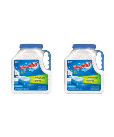 DampRid FG37 Moisture Absorber Refill 7.5 lb Fragrance Free 2 Pack