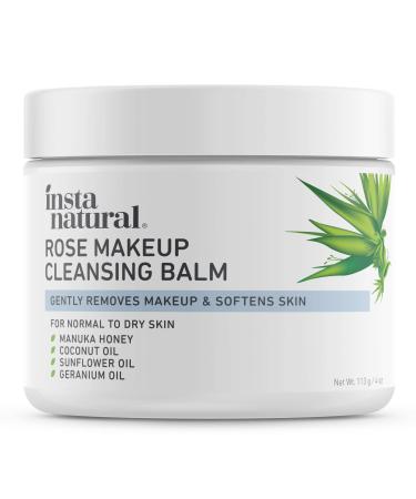 InstaNatural Rose Makeup Cleansing Balm Hydrating 4 oz (113 g)