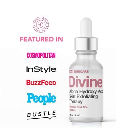Mandelic Acid Peel 40% for Face - Professional Intense Chemical Peel for Rosacea, Acne, Hyperpigmentation & Melasma - Alpha Hydroxy Acid Skin Brightening Treatment - 1 Fl Oz - Buy Online on SooperMarket.com