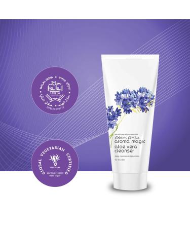 Aroma Magic Aloe Vera Facial Cleanser - Hydrating Soothing & Deeply Cleansing Soap-Free Cleanser for Dry Skin | 3.52 Oz/100g - Buy Online on SooperMarket.com