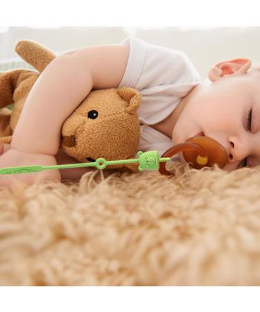Buy Rosa & Green Silicone Toy Belt - Adjustable Pacifier Clip & Stroller Chain for Baby | Durable Odorless & Lightweight Toy Holders - Buy Online on SooperMarket.com