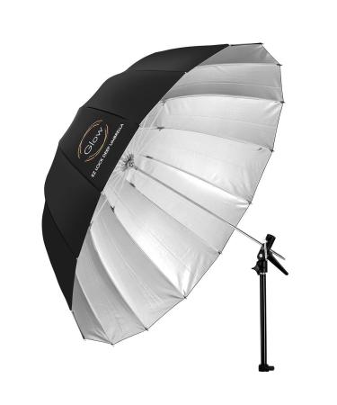 Glow Easy Lock X-Large Deep Silver Fiberglass Umbrella (65")