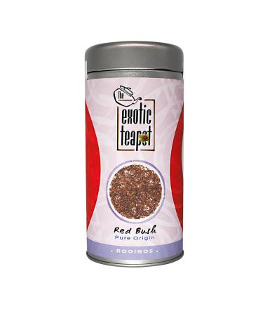 The Exotic Teapot - Supreme Pure Redbush 150g Tin Loose Leaf Rooibos Red Tea Caffeine Free 150 g (Pack of 1)