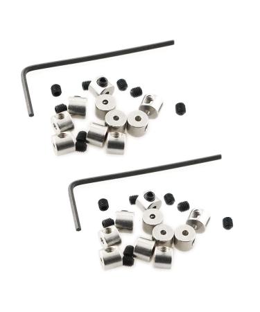 ZRM&E 20pcs 6 x 5 mm Copper Pin Keepers Pin Locks Pin Backs Locking Clasp with 2pcs Wrenches