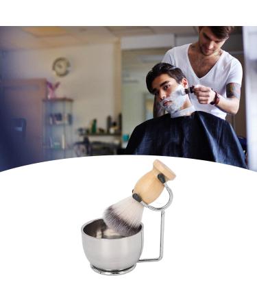 Ankroyu 3-in-1 Razor Brush Set | Stainless Steel Beard Soap Peel & Manual Razor Tool for Men - Buy Online on SooperMarket.com