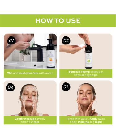 The Natural and Organic Family Clarifying Face Wash with Salicylic Acid - Facial Cleanser for Oily Normal and Combination Skin - Exfoliating Pore Minimizing Formula for Teens and Kids Face Wash Apple - Buy Online on SooperMarket.com