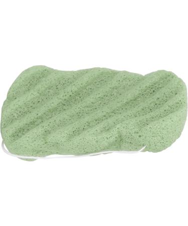 Verdant Touch Exfoliating Face Sponge Plant Fiber Facial Sponge Reusable Exfoliating Face Cleansing Puff Washable Portable Bath Puff Green - Buy Online on SooperMarket.com