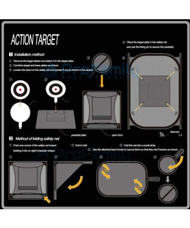 Automatic Airsoft Action Target with Trap Net Catcher - Reusable Training Targets for BB & Pellet Guns - Buy Online on SooperMarket.com