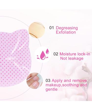 MEKK Lint Free Nail Wipes - 400PCS Cat Shape Remover Pads for Nail Polish & Lash Extensions | Super Absorbent Non-Woven Fabric - Pink - Buy Online on SooperMarket.com