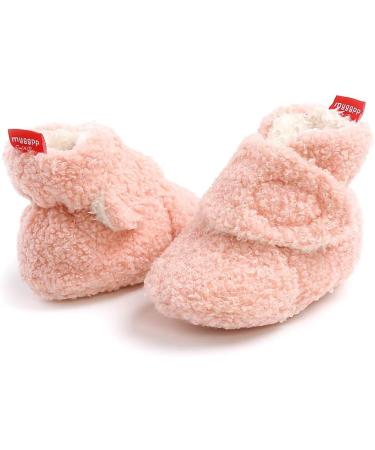 Matt Keely Baby Anti-Slip Soft Sole Slipper Booties - Pink Style 2 (0-6 Months) - Warm Winter Boots with Fleece Lining - Buy Online on SooperMarket.com