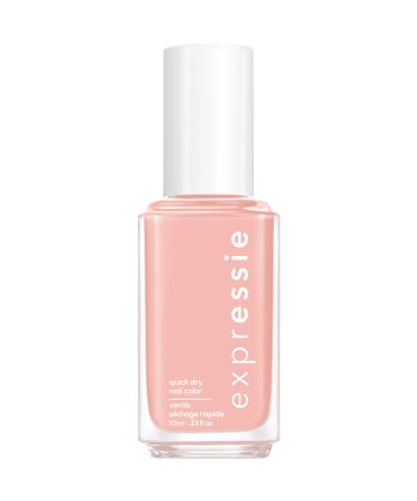 Essie expressie Quick-Dry Nail Polish 8-Free Vegan Soft Pink Beige Crop Top & Roll 0.33 fl oz