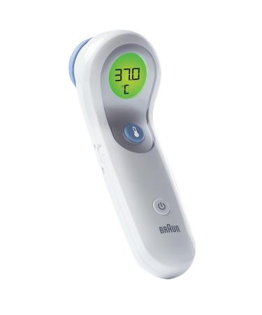 Braun BNT300CA No-Touch and Forehead Thermometer with Colour Coded Display for Baby Children and Adults No. 1 Brand Among Pediatricians and Moms