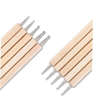 PiniceCore 5pcs 2 Way Wooden Dotting Pen Set - Marbleizing & Nail Art Tools Kit for Perfect Designs | International Shipping Available - Buy Online on SooperMarket.com