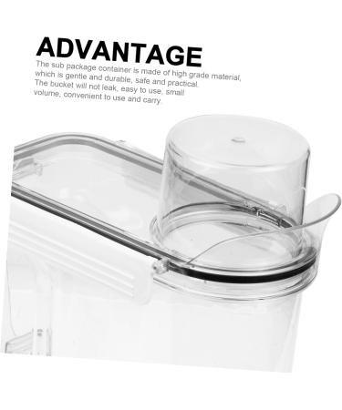 KOMBIUDA 4pcs Laundry Storage Box Bucket for Soap Tide Laundry Liquid Lotion Plastic Transparent - Buy Online on SooperMarket.com