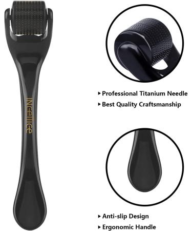Dermaroller for Hair Growth INCELLICE Derma Roller 1.5mm Beard Growth Roller 540 Titanium Needles Microneedling Roller for Face Scalp Men and Women Use - Buy Online on SooperMarket.com
