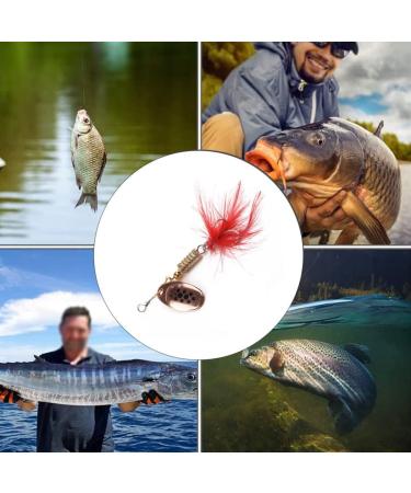 10PCS Spinner Lures Metal Bait Sequins Spinner Fishing Lures Fishing Lures Fishing Accessories Fishing Spinners Lifelike Fishing Bait Crankbaits Set for Outdoor Fishing Red - Buy Online on SooperMarket.com