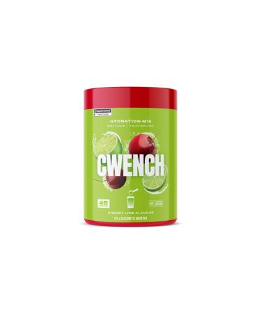 Cwench Electrolyte Hydration Mix Cherry Lime Zero Sugar Drink Mix 45 Servings 315g Cherry Lime 315g (Pack of 1)