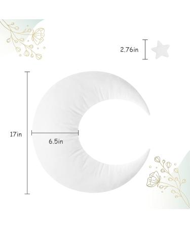 M&G House Newborn Photography Accessories Pillow Set - Half Moon and Star Pillows for Baby Photoshoot Props in White - Buy Online on SooperMarket.com
