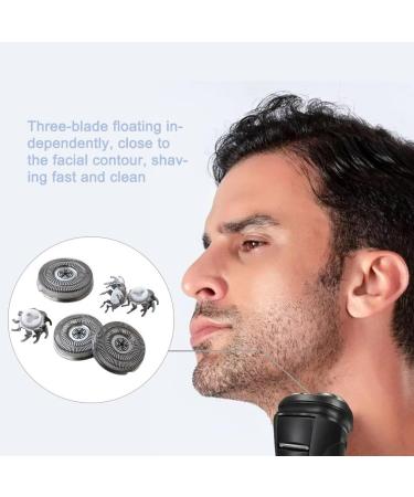 Men's Electric Shaver Replacement Head Blades for SweetLF SWS7105 - Compatible & Includes Cleaning Brush - Buy Online on SooperMarket.com