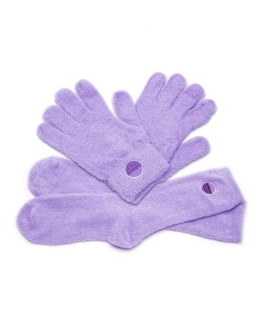 Purple Canyon Aloe Spa Sock and Glove Set | Overnight Moisturizing for Women and Men | Lavender Colored - Buy Online on SooperMarket.com